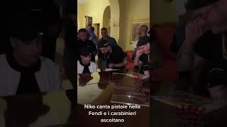 Niko Pandetta canta e i carabinieri ascoltano 😅 [upl. by Leahci]