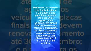 TABELA de licenciamento de veículos registrados no Detran MG já está disponível shorts [upl. by Nnyrb]