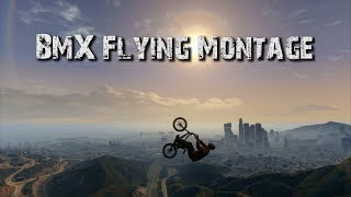 GTA V  Flying The BMX Montage [upl. by Imim]