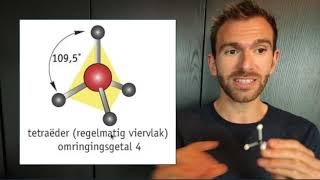 Ruimtelijke bouw van moleculen VSEPRtheorie  6 vwo scheikunde uitleg Chemie 182 Nova 82 [upl. by Fein518]