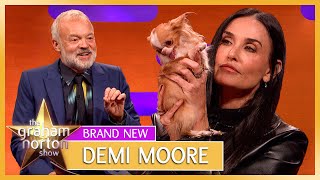 Demi Moores Tiny Dog Takes Over The Show  The Graham Norton Show [upl. by Darn]