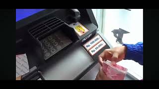 cara setor tunai ATM BRI via atm [upl. by Ecnarual]