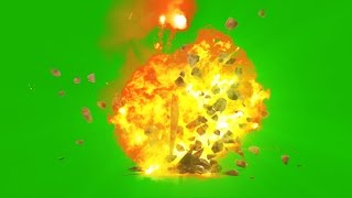 Green Screen Bomb Explosion Bouncing Debris  Footage PixelBoom [upl. by Letsirc831]