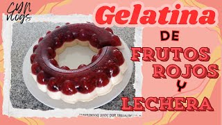 GELATINA DE FRUTOS ROJOS Y LECHERA  tienes que probarla  NESTLE [upl. by Cira]