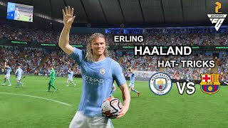 HAALAND HATTRICK  Man City vs Barcelona  PS5 4K60FPS 8 [upl. by Bowe179]