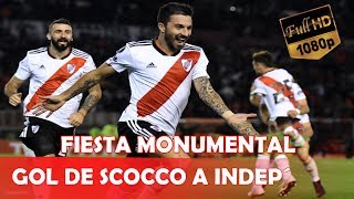 GOL DE SCOCCO  SOY DE RIVER VAGO Y ATORRANTE  River Plate vs Independiente  Libertadores 2018 [upl. by Nurat]