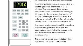 How To Set the Clock and Cook Times for Magic Chef MCM and HMM Series Microwaves [upl. by Areid]