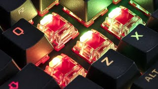 Modding Hyperx Alloy Origins 60  Red Switches   Lubing  Before amp After Sound Test [upl. by Anawat]