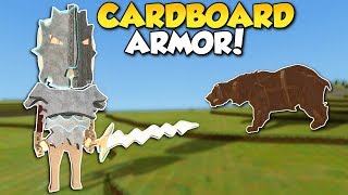 CARDBOARD ARMOR SAVES MAN FROM BEAR  CardLife Gameplay  Cardboard Survival Building Game [upl. by Enaywd]