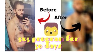 5x5 program 30 day results [upl. by Dorelle]