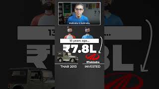 THAR ya Mahindra ke Shares  What would you do  Ankur Warikoo shorts [upl. by Aicelet]