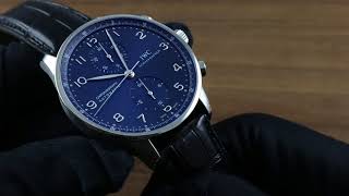 IWC Portugieser Chronograph Showcase Review [upl. by Anitneuq]