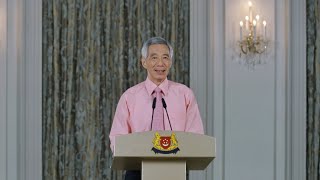 PM Lee Hsien Loong on the COVID19 situation in Singapore on 12 March 2020 Malay [upl. by Petras]