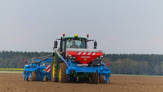 Semis de maïs 2021 🌽🌽  JOHN DEERE 6155M amp MONOSEM 8 RANGS [upl. by Eanel275]