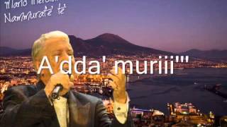 Mario Merola Nammuratete Karaoke [upl. by Notxam]