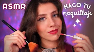 ASMR • Te MAQUILLO y limpio TU CARITA  Make Up  Roleplay [upl. by Rehposirhc354]