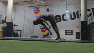 BOUNCE Inc Trampoline Tutorial  How To 180 [upl. by Negaet]