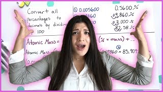 Isotopes Percent Abundance Atomic Mass  How to Pass Chemistry [upl. by Schmidt825]