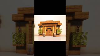 minecraft double doorway and entrance design ideas Part 2 shorts minecraft entrance build [upl. by Akeim]