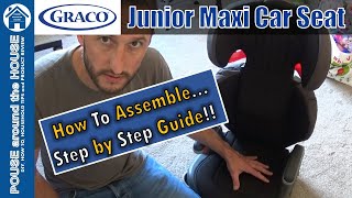 Graco Junior Maxi Car Seat assembly How to assemble Graco lightweight high back booster seat [upl. by Woodward]