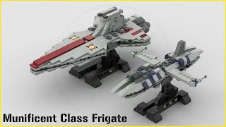 LEGO Star Wars UCS Munificentclass Star Frigate MOC  Instructions Available [upl. by Ernesto]