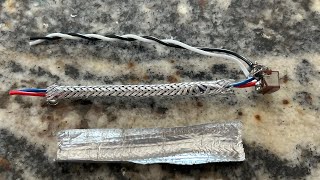 Shielding your Audio Wire with Aluminum Foil to get rid of signal noise [upl. by Adirf]