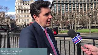 Huw Merriman MP  interview 20th March 2018 [upl. by Ennalorac]