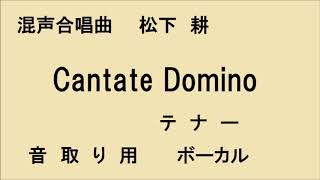 混声合唱曲 Cantate Domino カンターテドミノ 松下 耕 テナー ボーカル [upl. by Hgielah192]