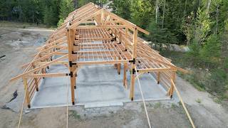 BUILDING Our BARNDOMINIUM  More Girts More Joists And More Help From Family [upl. by Mal]