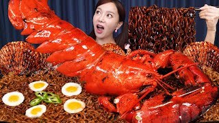 대왕 랍스터 🦞 짜파게티 amp 가리비 해물찜 먹방 Giant Lobster amp Scallops Seafood Jjapaghetti noodle Mukbang ASMR Ssoyoung [upl. by Puff]