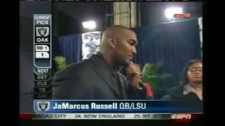 JaMarcus Russell NFL Draft [upl. by Orelu193]