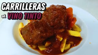 CARRILLERAS AL VINO TINTO la MEJOR forma de COCINAR CARNE en un GUISO Espectacular 🍲 [upl. by Placidia559]