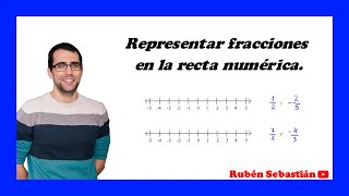 REPRESENTAR FRACCIONES en la RECTA NUMÉRICA [upl. by Gnik]