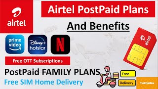 Postpaid Plans 2024  Airtel postpaid plans  Airtel Postpaid New Sim Card Online Airtel [upl. by Ynalem]