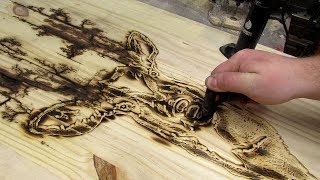 DIY Wood Burning With Electricity Buck Fractal [upl. by Imuyam]