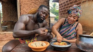 African Village life  Cooking Most Appetizing TRADITIONAL FOOD in the VILLAGE  West Africa [upl. by Mehta]