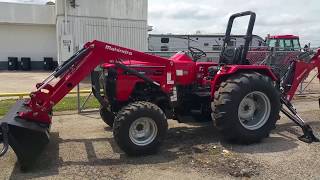 Mahindra 4550 4wd with loader amp backhoe attachment [upl. by Mloclam459]