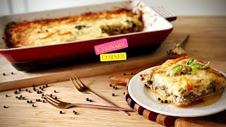 Moussaka Recipe ll Moussaka Recipe with Potatoes and Eggplant ll How to Make Moussaka [upl. by Einnov]