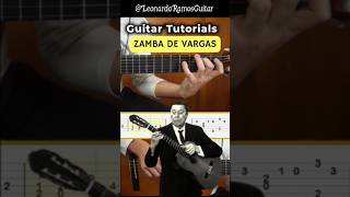 ZAMBA DE VARGAS  Atahualpa Yupanqui 🎸 Tutorial  TABS  guitarraargentina guitartutorial shorts [upl. by Ecnahc]