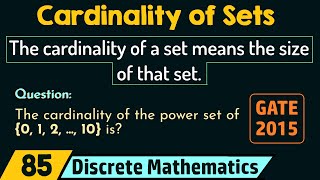 Cardinality of Sets [upl. by Erodroeht]