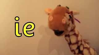 Geraldine the Giraffe learns ie in piece [upl. by Erialc]