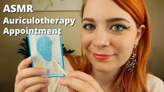 ASMR Auriculotherapy Appointment 🦻  Soft Spoken Personal Attention RP [upl. by Aillicec]