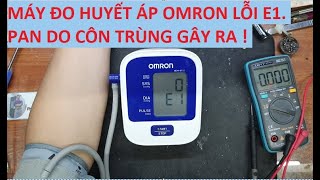 Sửa máy đo huyết áp Omron HEM 872 lỗi E1 Pan do côn trùng gây ra [upl. by Arenahs478]