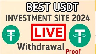 Usdt Investment Site  New Usdt Investment Site  Withdraw Proof of 111 [upl. by Ihtraa]