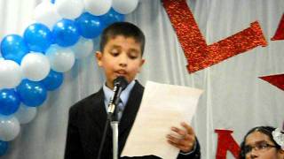 5th Grade Graduation Speech [upl. by Opaline]