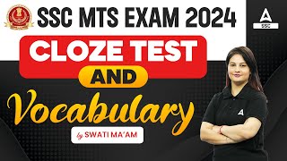 SSC MTS 2024  SSC MTS English Vocabulary And Cloze Test  SSC MTS English By Swati Mam [upl. by Mel]