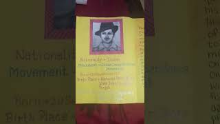 biographical sketch of Shaheed bhagat Singh  biographical sketch class 7  English project [upl. by Bibeau535]