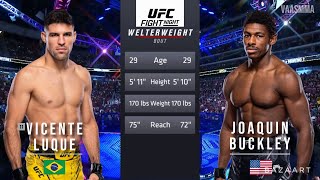 VICENTE LUQUE VS JOAQUIN BUCKLEY FULL FIGHT UFC ON ESPN 54 [upl. by Nebuer]