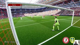 Bristol City vs v Leeds  EFL Championship  PES 21 [upl. by Hastie]