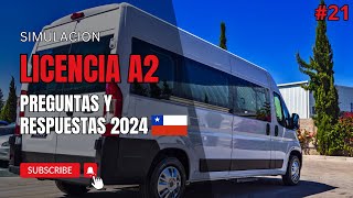 ✅2024 LICENCIA A2 CHILE TODAS LAS PREGUNTAS Y RESPUESTAS 🚸 TEST CLASE A2 CUESTIONARIO DE LA A2 CHILE [upl. by Desdemona]